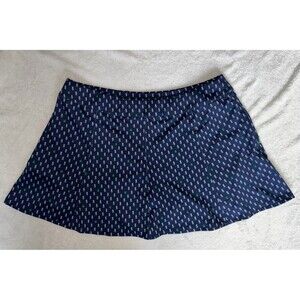 RLX Ralph Lauren Women’s Large Navy Pineapple Golf Skort Performance Tennis
